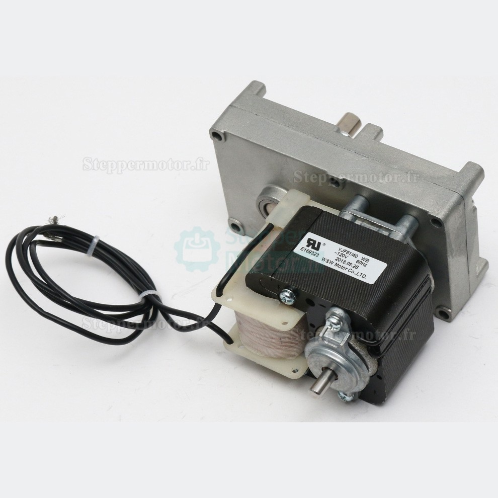 Motor&eacute;ducteur &agrave; p&ocirc;les ombrag&eacute;s GF-YJ61 monophas&eacute; AC 110/220 V avec r&eacute;ducteur &agrave; arbre parall&egrave;le 251:1 &agrave; 5078:1